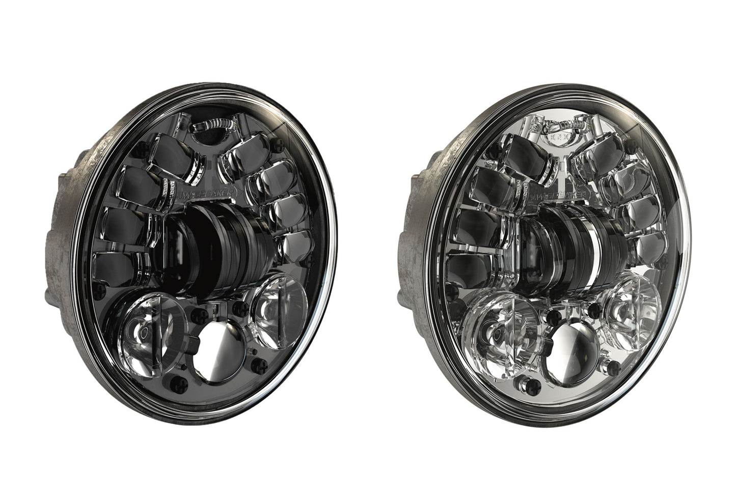 JW Speaker: 8690M - 12V LED Headlight (Chrome) - non adaptive