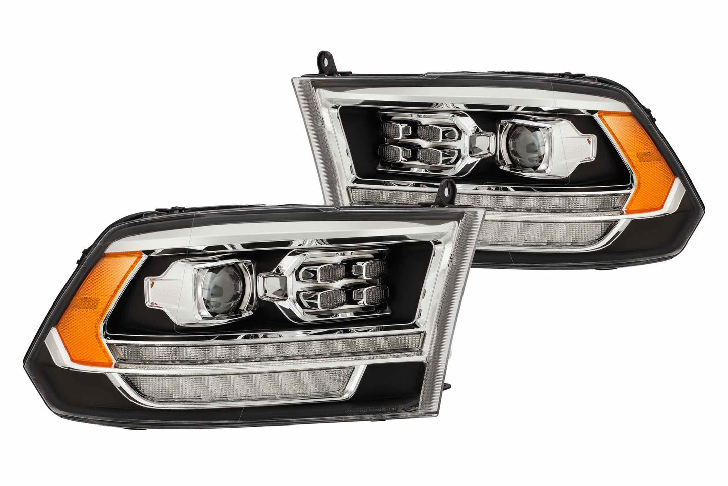 ARex Pro Halogen Headlights: Dodge Ram (09-18) (19+ HD Look) - Black (Set)