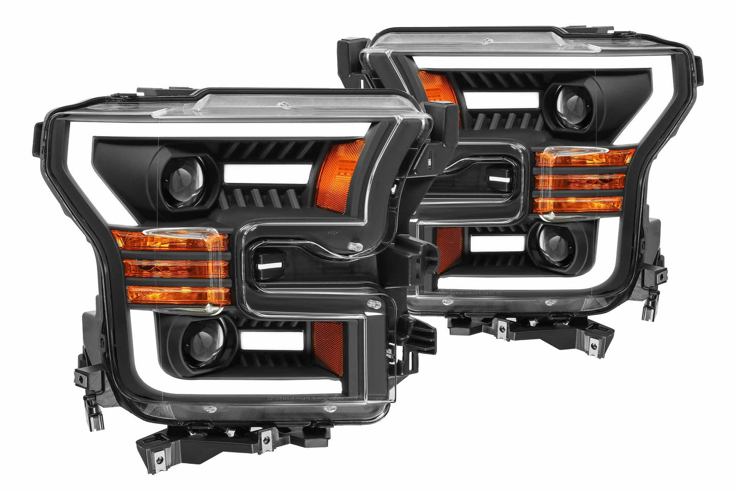 ARex Pro Halogen Headlights: Ford F150 (15-17) - Jet Black (Set)