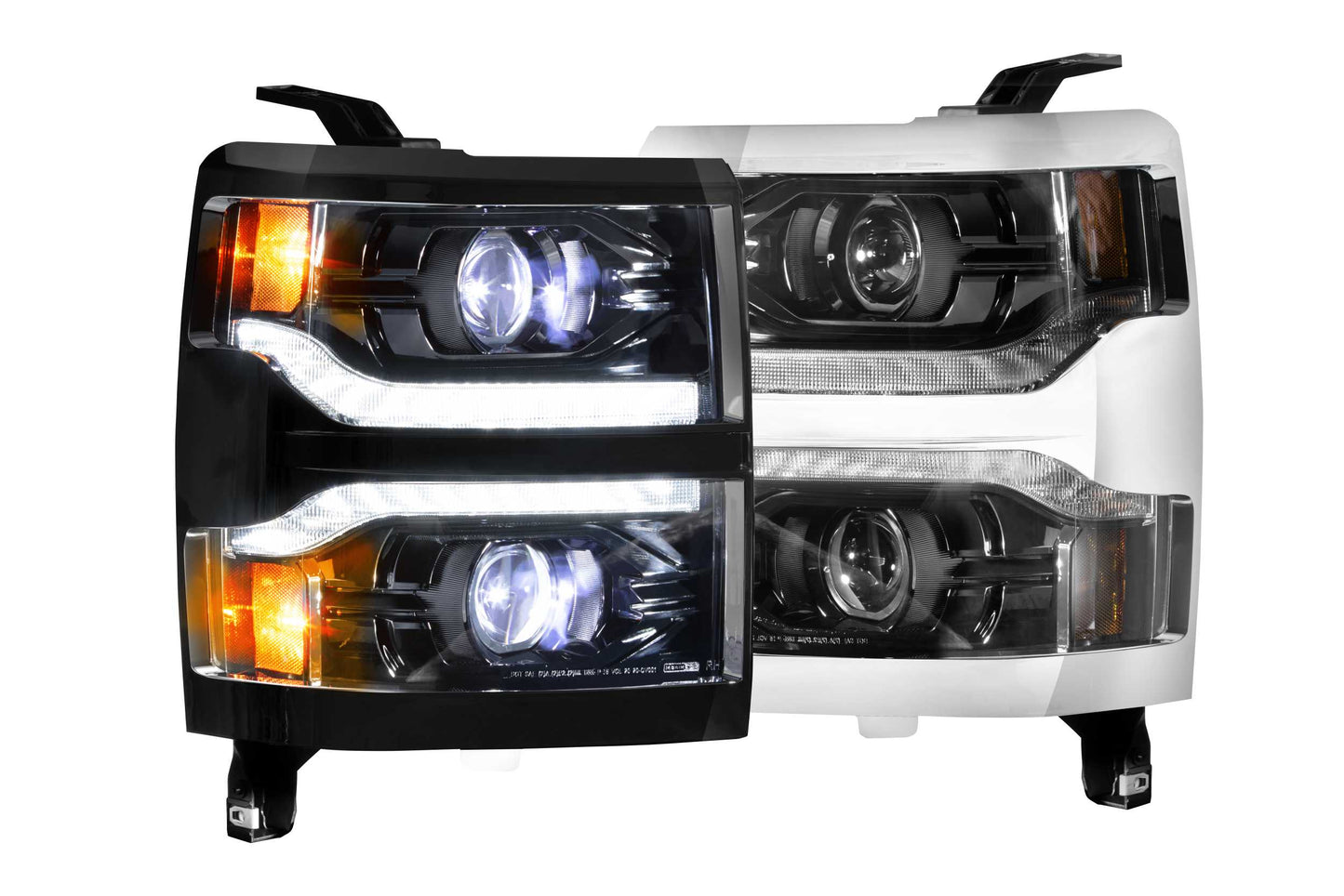 XB LED Headlights: Chevrolet Silverado 1500 (14-15) (Pair / ASM)