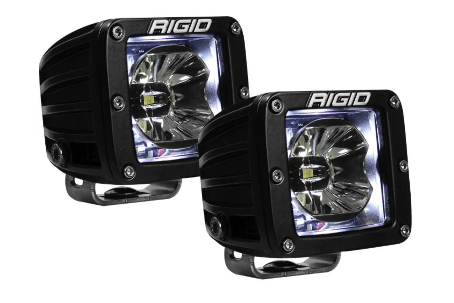 Rigid Radiance XL Pod: (Amber Backlight / Surface / Black Housing / Pair)