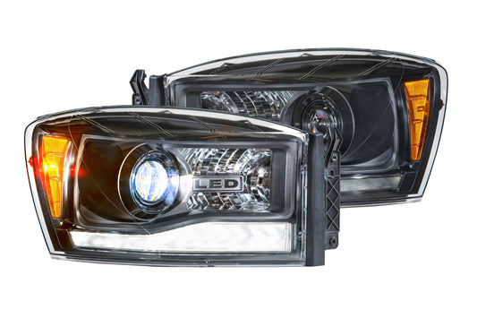 XB Hybrid LED Headlights: Dodge Ram (06-08) (Pair / ASM)